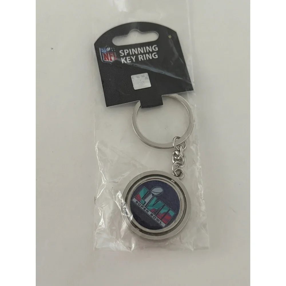 NFL Super Bowl LVII Spinning Keychain Key‎ Ring New